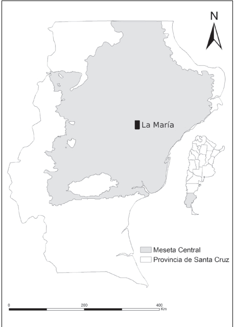  Mapa con la ubicación geográfica de La María